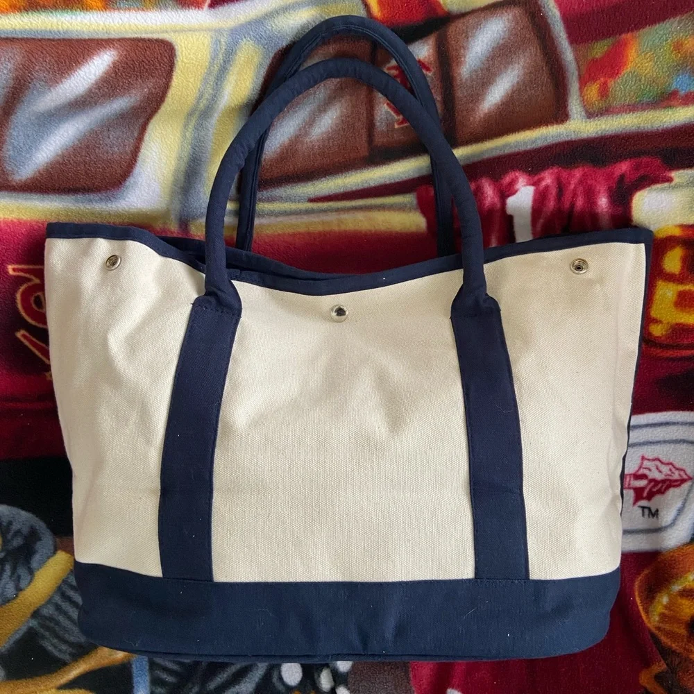 Florida State University Hand Crafted Canvas Tote Bag with Patches